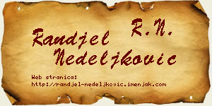 Ranđel Nedeljković vizit kartica